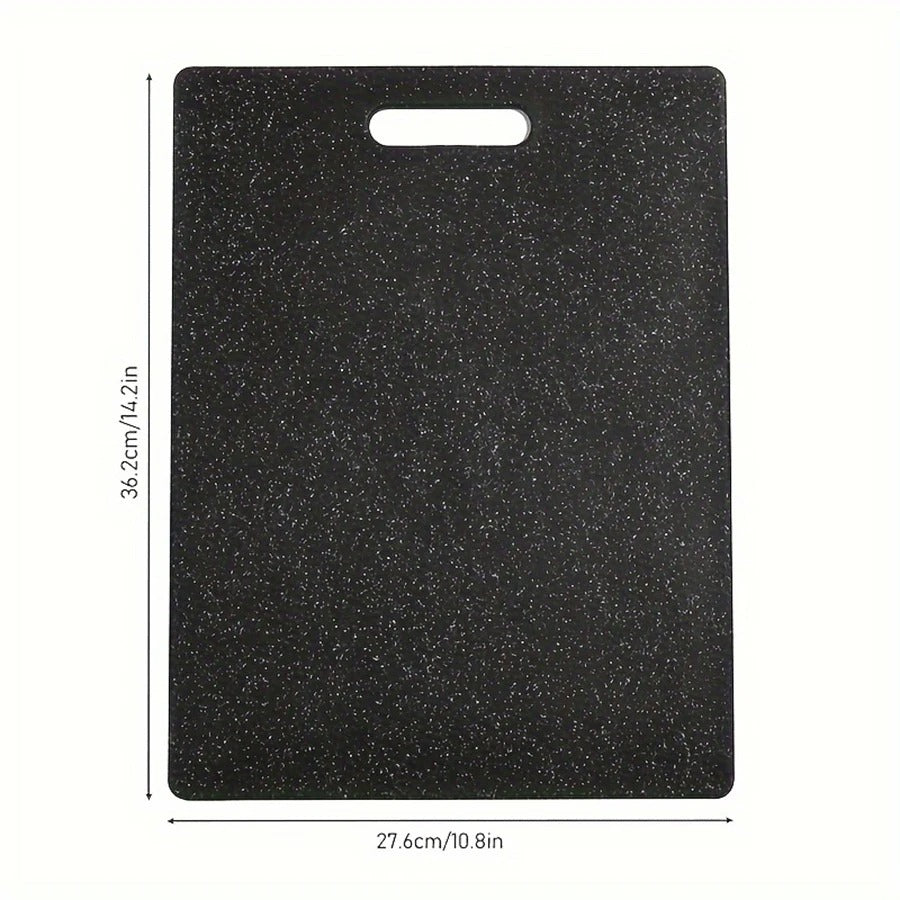 Black Marble Texture Antibacterial Cutting Board – Mildew-Resistant, Dishwasher Safe, Healthy PP Kitchen Board