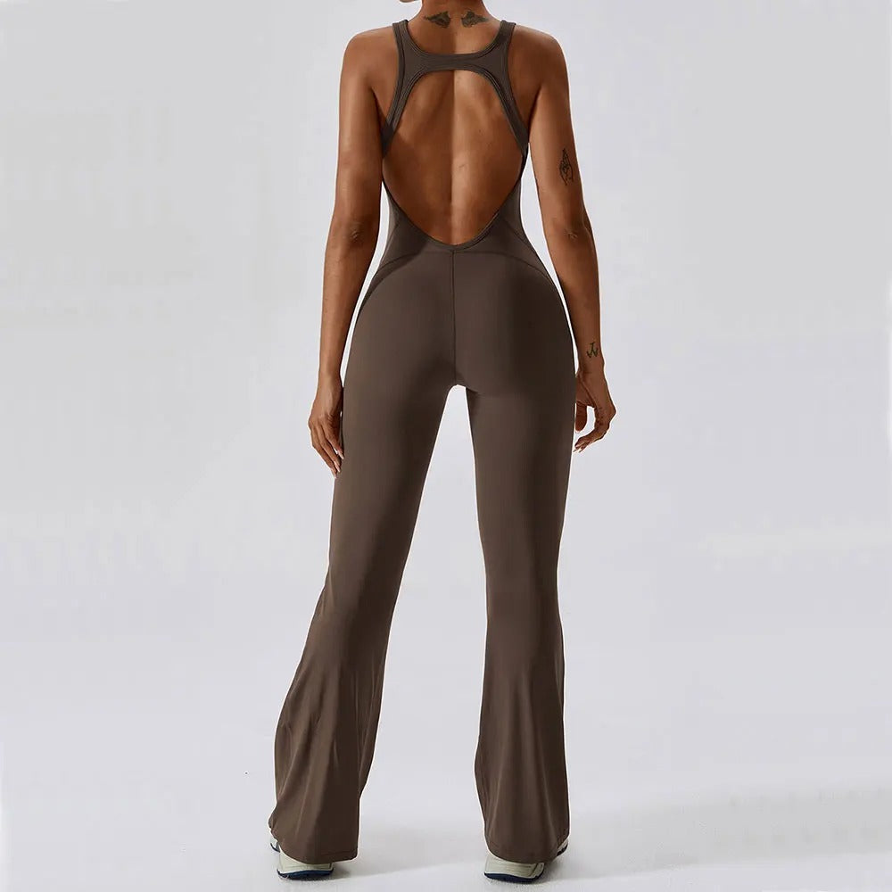 Luxe Sculpt One-Piece Yoga Jumpsuit – Seamless Butt-Lifting Bodysuit for Women’s Activewear & Fitness