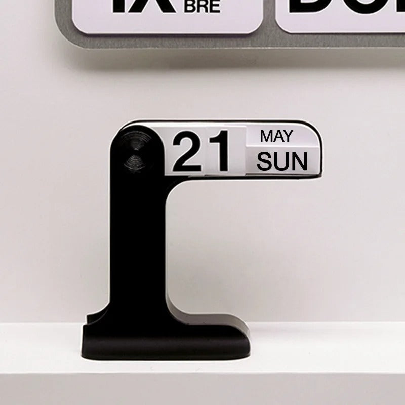Creative Flippable Calendar Rotatable Desk Calendar Art Crafts Ornaments Home Decoration Accessories for Livingroom Office