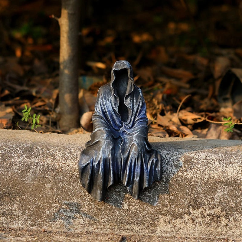 Reaper of Shadows – Reaping Solace Dark Sculpture | Luxury Resin Figurine for Witchy Home Vibes-