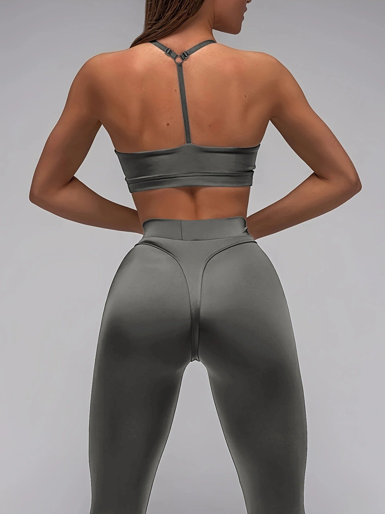 High-Waisted Colour Block Leggings – Slimming Fit Quick-Dry Activewear for Women