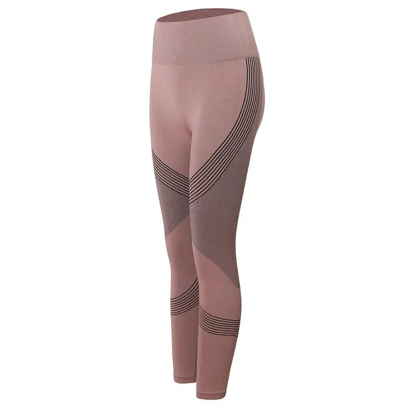 High Waist Peach-Lift Fitness Leggings for Women – Stretch Fit Yoga Pants with Belly Control and Quick-Dry Comfort