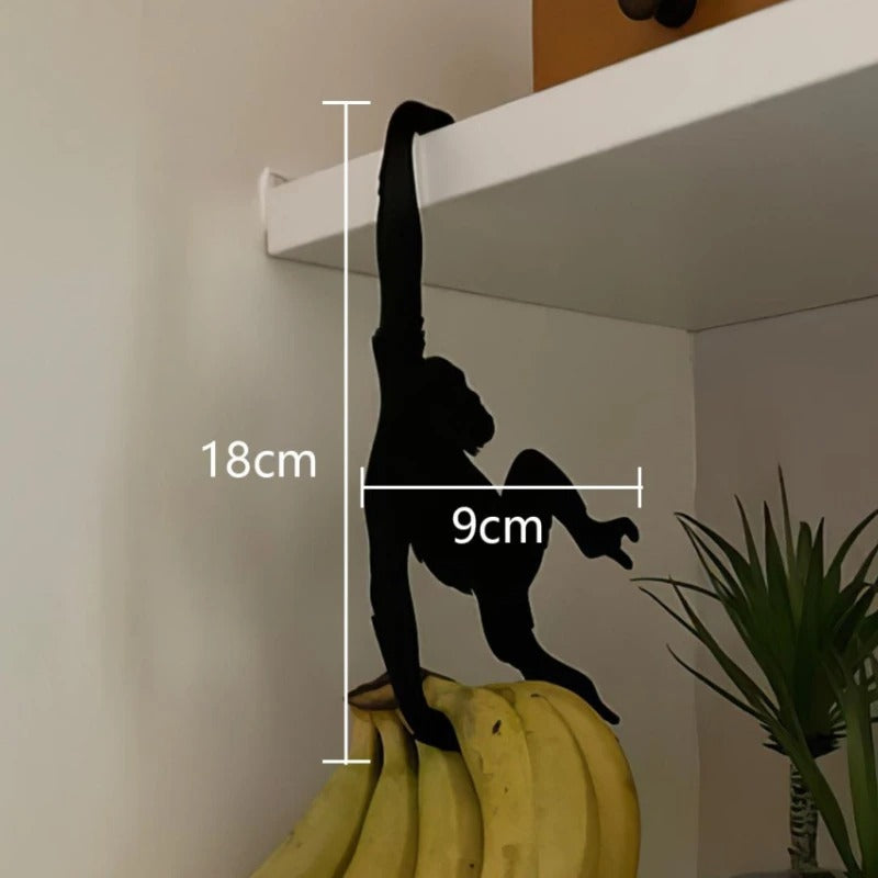 Creative Metal Wall Hooks – Cat Tail & Monkey Shaped Key, Clothes & Storage Hanger Rack