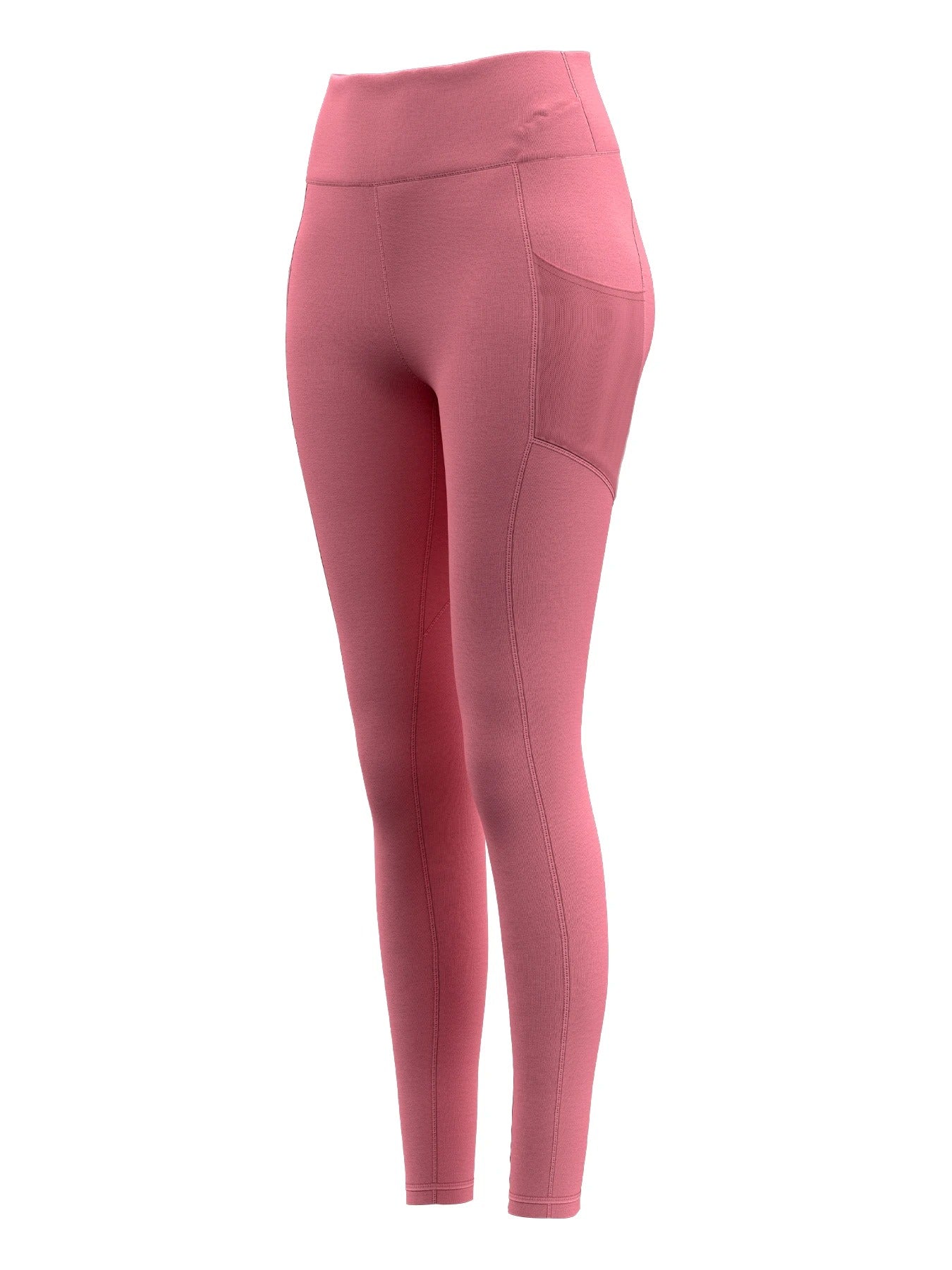 Luxe High-Waist Fitness Leggings – Formfitting Full-Length Yoga Pants with Side Pockets