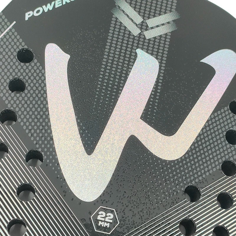 3K Carbon Fiber Beach Tennis Racket – Lightweight Pro Paddle with EVA Core, Wrist Guard & Bag