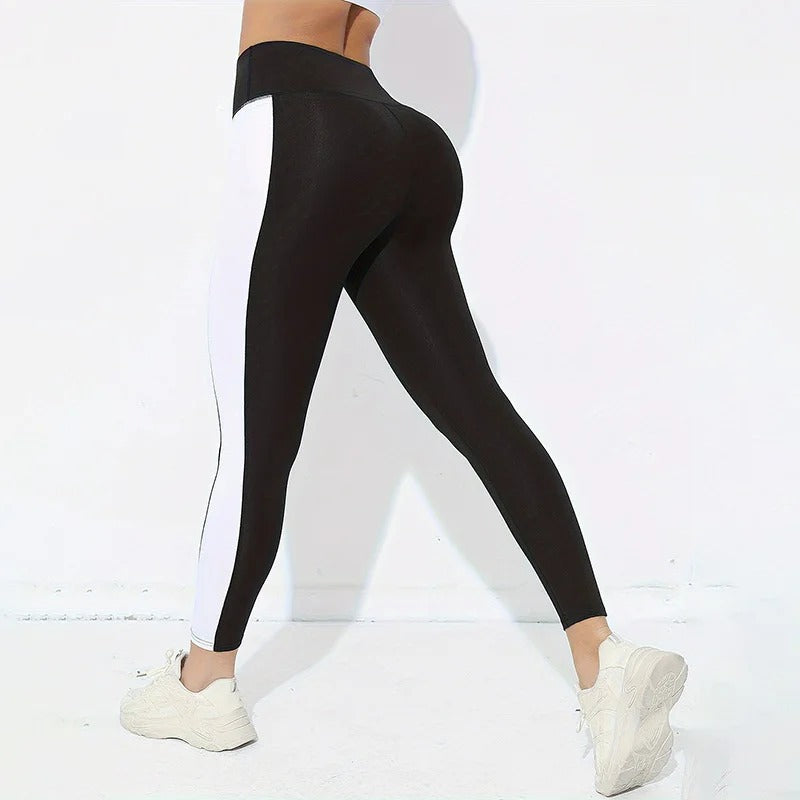 ContourCore Colourblock High-Waist Leggings – Tummy Control Activewear for Women