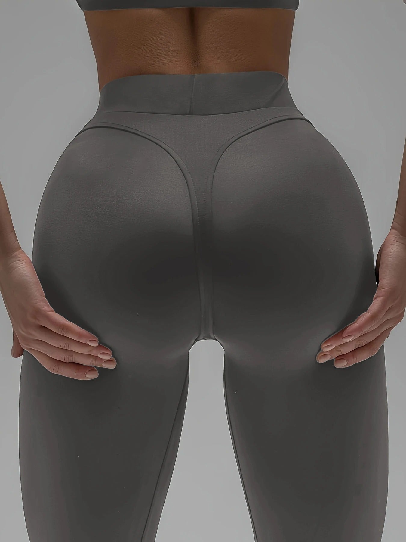 High-Waisted Color-Block Peach Leggings for Women – Slimming Fit Quick-Dry Stretch Activewear