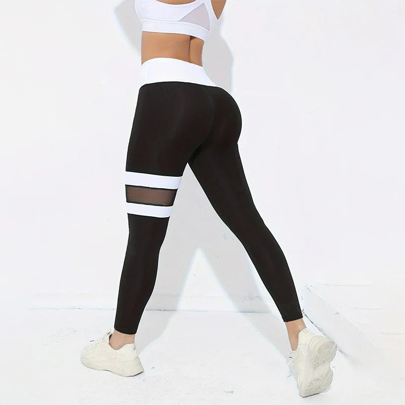 ContourCore Colourblock High-Waist Leggings – Tummy Control Activewear for Women