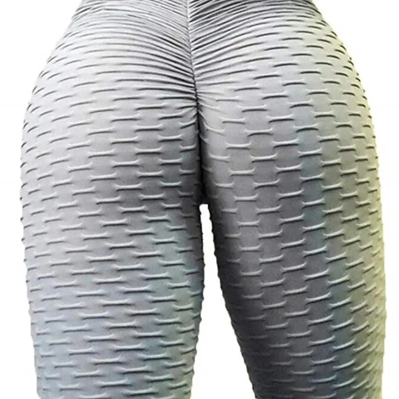 Seamless Ribbed Scrunch Leggings for Women – High Waist Sporty Yoga Pants Plus Size Activewear