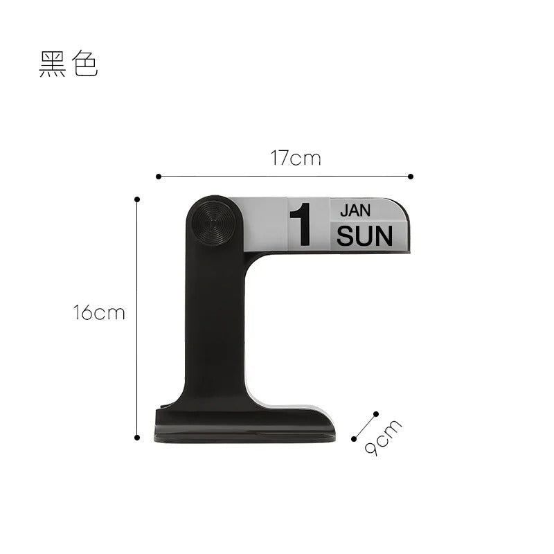 Creative Flippable Calendar Rotatable Desk Calendar Art Crafts Ornaments Home Decoration Accessories for Livingroom Office