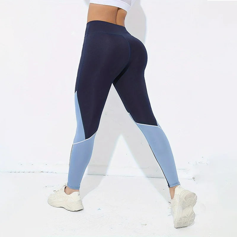 ContourCore Colourblock High-Waist Leggings – Tummy Control Activewear for Women