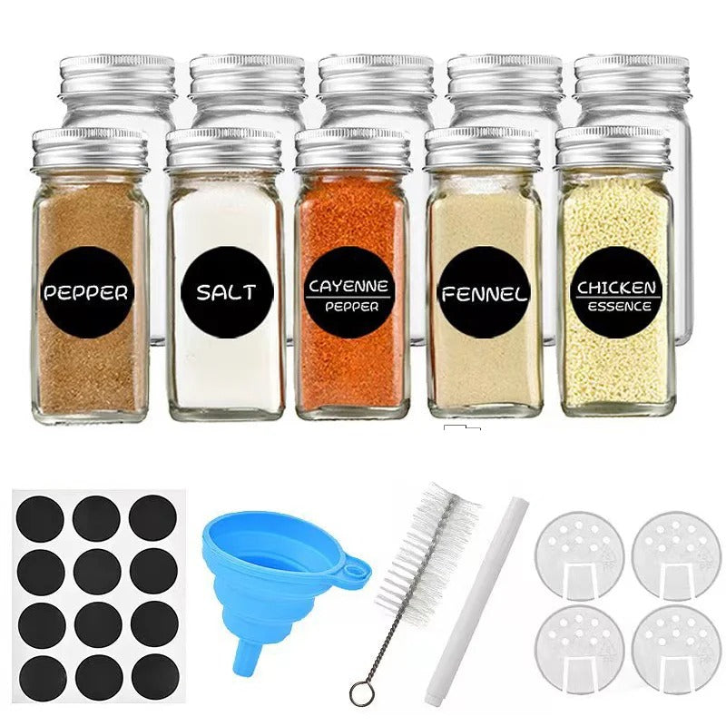 Multi-Tier Black Iron Spice Rack – Countertop Kitchen Organizer for Jars & Seasoning Bottles