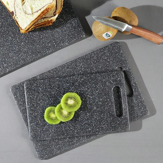 Black Marble Texture Antibacterial Cutting Board – Mildew-Resistant, Dishwasher Safe, Healthy PP Kitchen Board