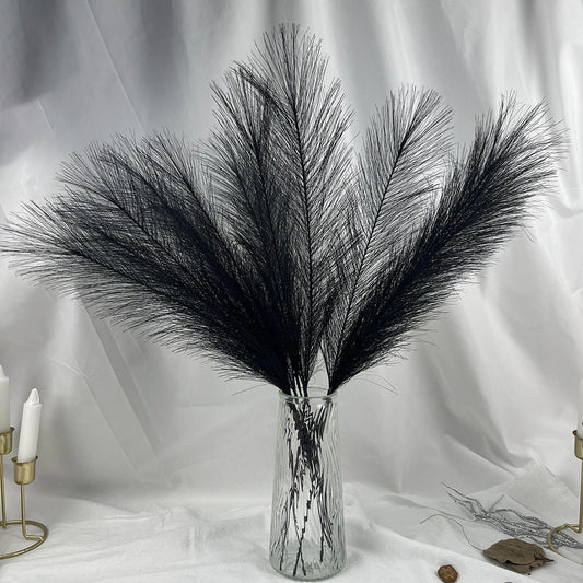 Fluffy Pampas Grass 7 pcs – Boho Artificial Flower Set for Home, Wedding & Party Décor