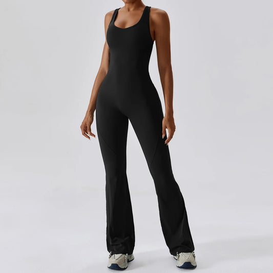 Luxe Sculpt One-Piece Yoga Jumpsuit – Seamless Butt-Lifting Bodysuit for Women’s Activewear & Fitness